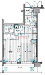 グランド・ガーラ代田橋 1LDKの間取図画像