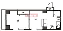 スカイプラザ 1DKの間取図画像