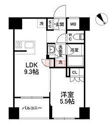 CRESTCOURT世田谷松原 1LDKの間取図画像