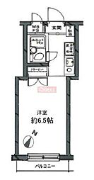 日神パレステージ代田橋 ワンルームの間取図画像