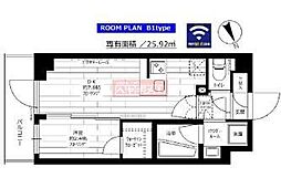 ステージファースト経堂アジールコート 1DKの間取図画像