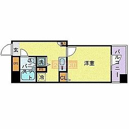 日神デュオステージ笹塚西館 1Kの間取図画像