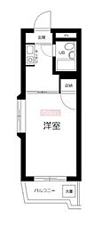 ハイタウン駒沢公園 1Kの間取図画像