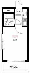 カームハウス大橋 1Kの間取図画像