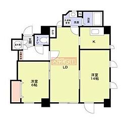 タワーズ10 2LDKの間取図画像