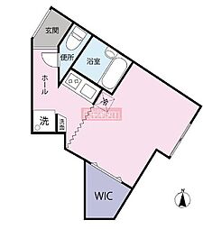 ザ・クラス下北沢 ワンルームの間取図画像