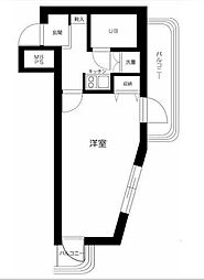 日神パレス永福町 1Kの間取図画像