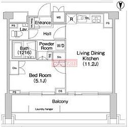 COMFORIA駒場 1LDKの間取図画像