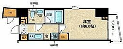 ZOOM恵比寿 1Kの間取図画像