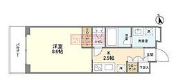 ガーデン富ヶ谷 1Kの間取図画像