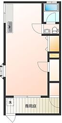 アークヒルRK ワンルームの間取図画像