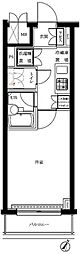 ルーブル渋谷初台 1Kの間取図画像