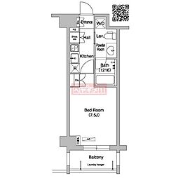 コンフォリア下北沢 1Kの間取図画像