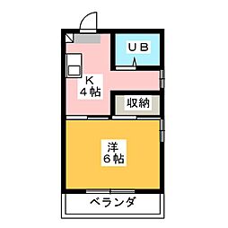間取図画像 1K