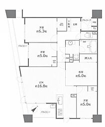 サンクタス大津中央 4LDKの間取図画像