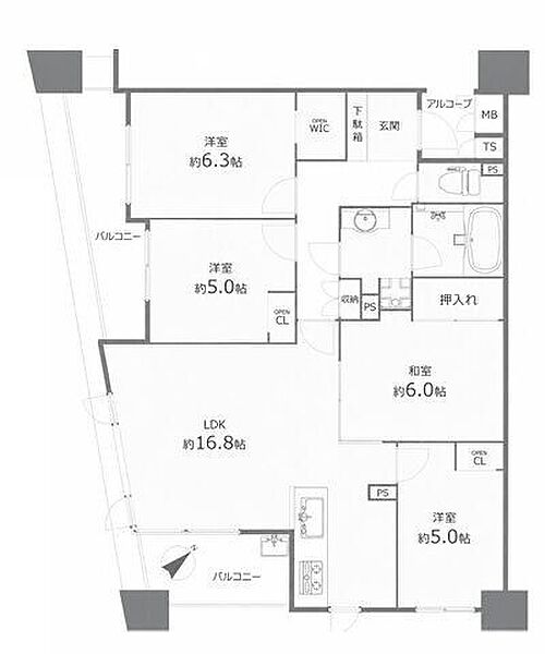 間取りを拡大表示