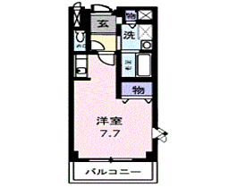 イーストヒルズ 201 ｜ 埼玉県川越市岸町２丁目（賃貸アパート1R・2階・25.56㎡） その2