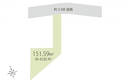 区画図：区画図※実測図ではございません