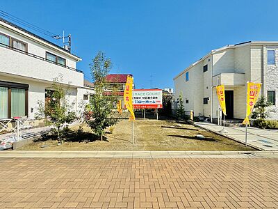 外観：閑静で緑豊かな住宅地に36坪以上の広々とした整形地です。