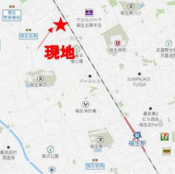 地図を拡大表示