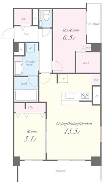 QUALIOR京都東山（クオリア京都東山） 305｜京都府京都市東山区五軒町(賃貸マンション2LDK・3階・67.19㎡)の写真 その2