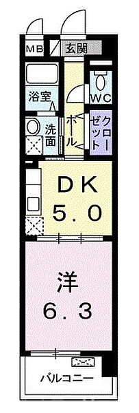 シカタシャンブレットI 106｜京都府京都市山科区西野小柳町(賃貸マンション1DK・1階・32.32㎡)の写真 その2