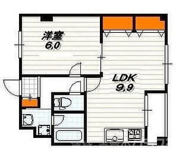 リエス西院 205｜京都府京都市右京区西院三蔵町(賃貸マンション1LDK・4階・41.96㎡)の写真 その2