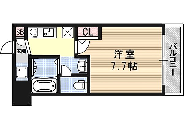 シボラ西大路 205｜京都府京都市南区唐橋平垣町(賃貸マンション1K・2階・23.92㎡)の写真 その2