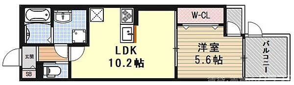 仮）新丸太町ハイツ 103｜京都府京都市左京区新丸太町(賃貸アパート1LDK・1階・40.24㎡)の写真 その2