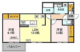 仮）D-room京都市下京区東魚屋町 301 ｜ 京都府京都市下京区東魚屋町（賃貸アパート2LDK・3階・61.51㎡） その2