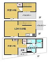 壬生中川町貸家 1 ｜ 京都府京都市中京区壬生中川町（賃貸一戸建2LDK・1階・56.91㎡） その2