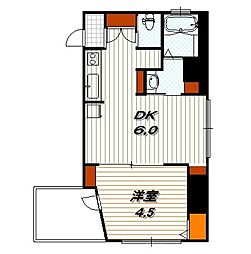 プリオーレ京都駅前 8階1DKの間取り