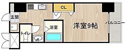 CITY SPIRE烏丸御池(旧:コーポ東洞院) 2階1Kの間取り