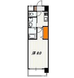 カスタリア京都西大路 7階1Kの間取り