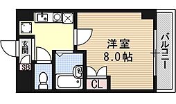 アール四条大宮 3階1Kの間取り