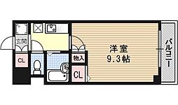 ベレヴュー鴨川 3階1Kの間取り
