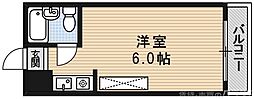 第12長栄セントラルシティーハイツ 3階1Kの間取り