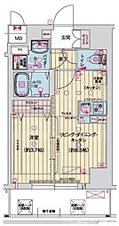 Asclaire京都西院（アスクレア京都西院） 702 7階1LDKの間取り