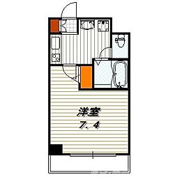 BelleVille千本今出川 6階1Kの間取り