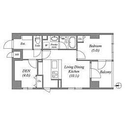 MSR京都二条城 3階2LDKの間取り
