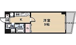 アルビオン 4階1Kの間取り