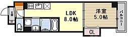 クローバー・レジデンス京都西大路 5階1LDKの間取り