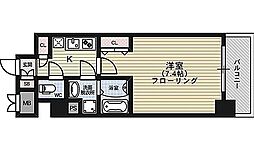 アスヴェル京都市役所前2 1Kの間取図画像