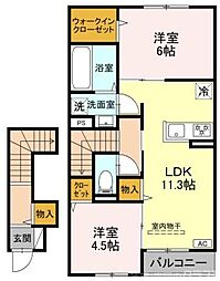 カルムベルフルール 2階/202