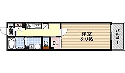 カルーナ 1Kの間取図画像