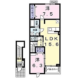 フォレスタ1 3LDKの間取図画像