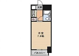 ノアーズアーク京都五条 1Kの間取図画像