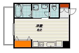 ブレッドガーデン ワンルームの間取図画像