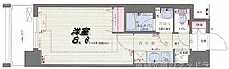 ベラジオ五条堀川2 1Kの間取図画像