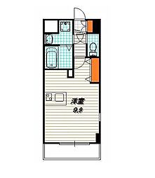 プレサンス京都五条大橋レジェンド 1Kの間取図画像